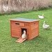 TRIXIE Natura Duck Coop – Wooden Duck House for Free Roaming Ducks – Chicken Crate Suitable for Quails and Other Poultry – in Brown