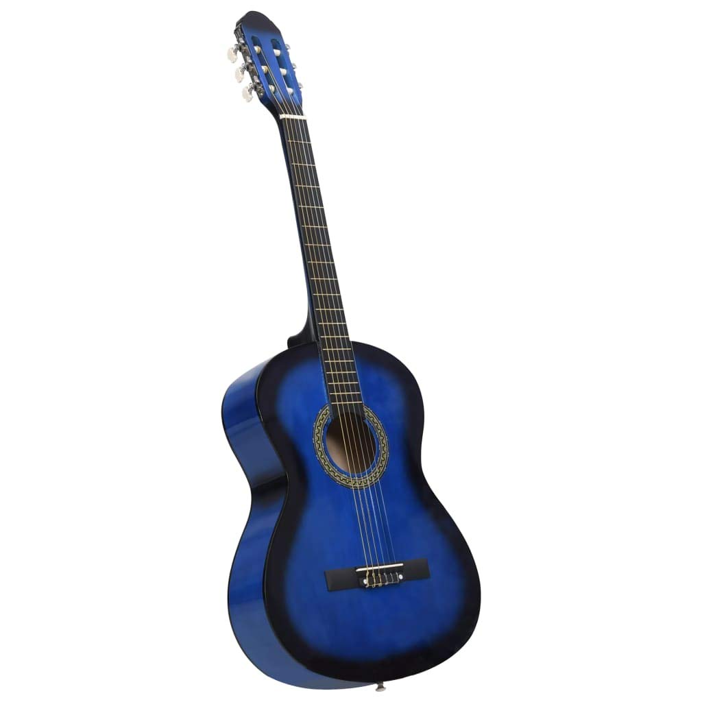 Chitarra Classica per Principianti, 4/4 39 pollici in legno di tiglio con corde in nylon e tastiera in plastica rigida, scala 65 cm, altezza corpo 9 cm, per studenti e appassionati di musica
