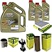 Produktbild Filter Set Inspektionspaket 8 Liter Motoröl EDGE Titanium FST 5W-30 LL MANN-FILTER Innenraumfilter Kraftstofffilter Luftfilter Ölfilter