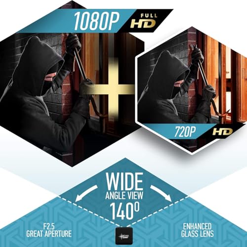 Image of DEATTI Upgraded Mini Spy 1080P Hidden Camera - Portable Small HD Nanny Cam with Night Vision and Motion Detection - Hidden Spy Cam - Indoor Covert Security Camera (DECM38), Wired