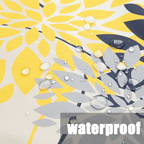 Pyonic Outdoor Throw Pillow Covers 18X18 Waterproof Pillow Covers Geometric Flower Pillow Case Farmhouse Summer Square Cushion Cover For Patio,Garden,Balcony,Set Of 2 (Yellow, 18 X 18-Inch) #TOP6