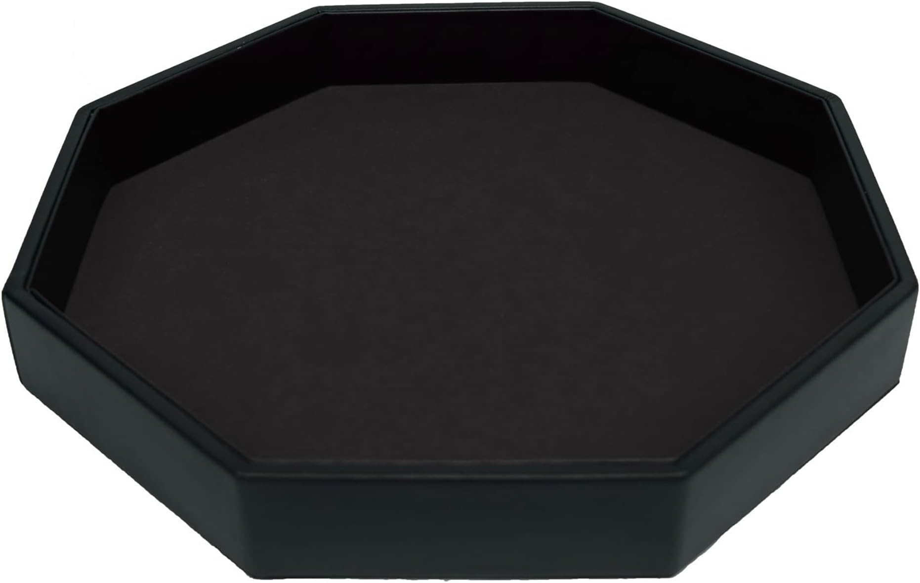 11.5 Inch Dice Tray PU Leather and Black Velvet