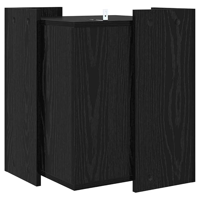 Foto 8 de 8 de vidaXL Cubículo para Caja de Arena de Gato Roble Negro 42 x 42 x 51 cm