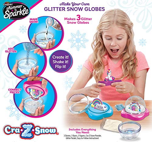 Shimmer & Sparkle Cra-Z Snow Glitter Snow Globes #TOP1