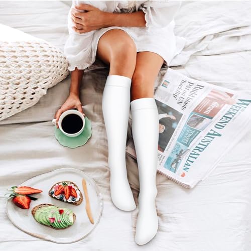 Bluemaple 4 Pack Compression Socks for Women and Men -Best Support for Medical,Running,Nursing,Athletic4