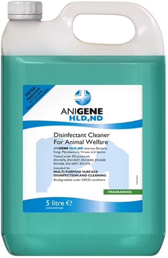 Anigene Hld4Nd Defra Approved Disinfectant 5L Dill Amazon.co.uk Pet