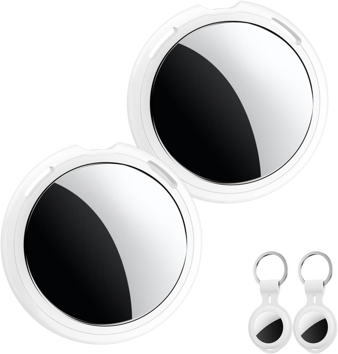 2 Pack Bluetooth Tracker Tags Works with Apple Find My(iOS Only) Key Finder
