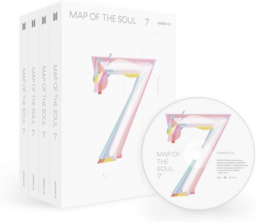 [BIGHIT Shop PreOrder] BTS Bangtan Boys - Map of The Soul : 7 [1+2+3+4 Ver. Set] 4 Albums+4 Folded Posters+4 BIGHIT Special Gifts+Extra Photocards Set