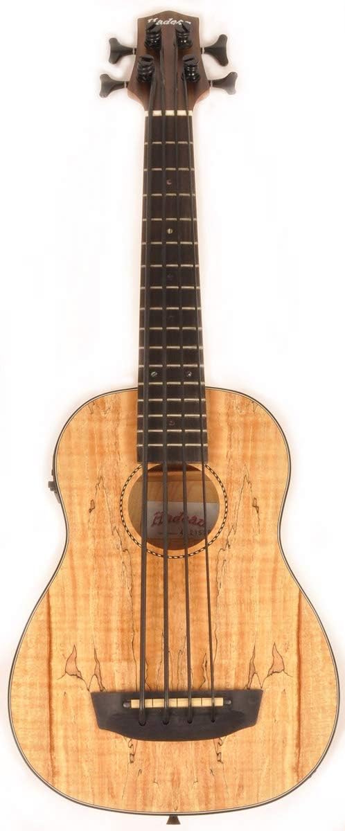 Hadean Acoustic Electric Bass Ukulele UKB-28 Spalted