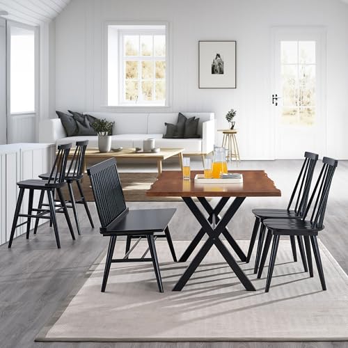 DUHOME-Wood-Bar-Stools-Set-of-2-Farmhouse-Counter-Stools-24-Barstool-with-Spindle-Back-Counter-Height-Stool-Chairs-for-Kitchen-Islands-Black DUHOME Wood Bar Stools Set of 2 Farmhouse Counter Stools 24 Barstool with Spindle Back Counter Height Stool Chairs for Kitchen Islands Black