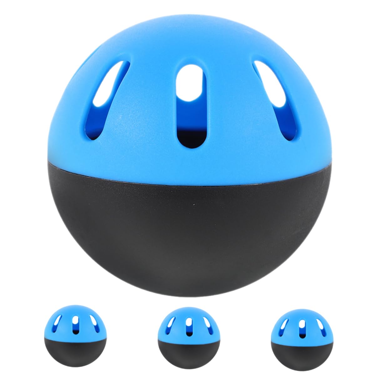 INOOMP 4Pcs Soft Baseball Practice Balls for Indoor Outdoor Training Hollow Balls for Skill Improvement for Beginners and Pros Enhance Hitting Techniques and Reaction