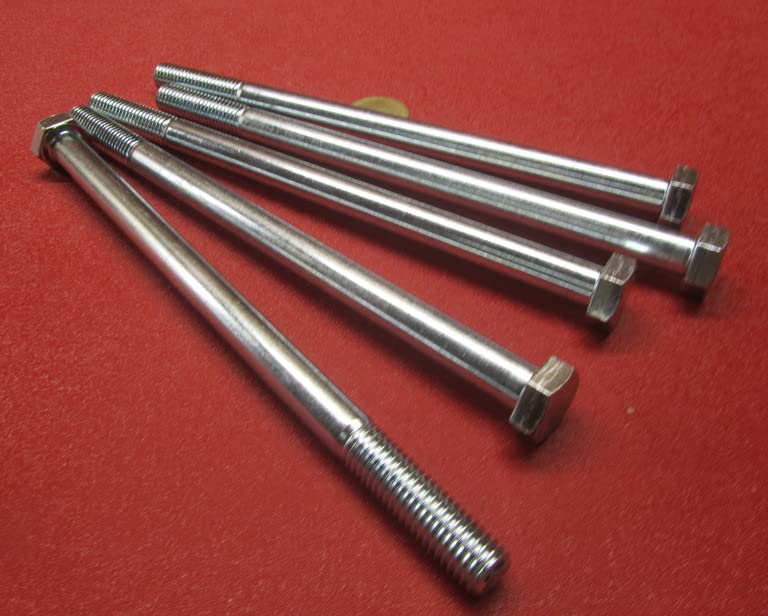 Class 8.8 Zinc Steel Bolts PT M12 x 1.75 mm x 200 mm Long, 5 Pcs