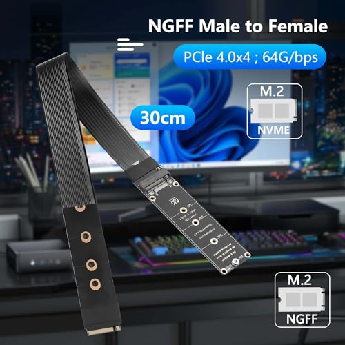 Cable Extensor GINTOOYUN NGFF M.2 M-Key NVME 40 cm miniatura 4