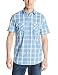 Axist Men's Short Sleeve Large Check Button Down Woven