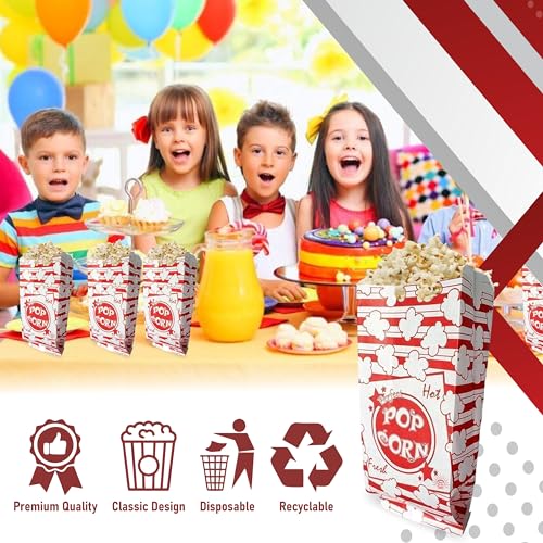 Image of 1oz Paper Popcorn Bags for Individual Servings - Pack of 500ct (500)