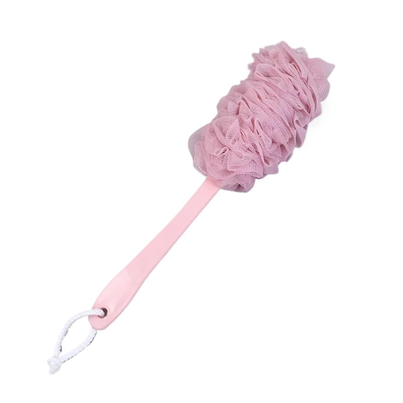 RüCkenbüRste 2Pcs Körper Bad Dusche Wäscher Pinsel Langen Griff Hängen Weiche Mesh Zurück Schwämme Bad Dusche Pinsel Körper Reinigung Zubehör Zum Baden(Pink)