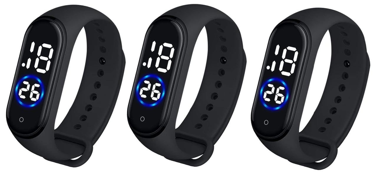 LEMONADE - LED Band Digital Black Dial Silicone Unisex Watch - (BUY 1 GET 2 FREE) (B06XWYSVG2) Amazon Price History, Amazon Price Tracker