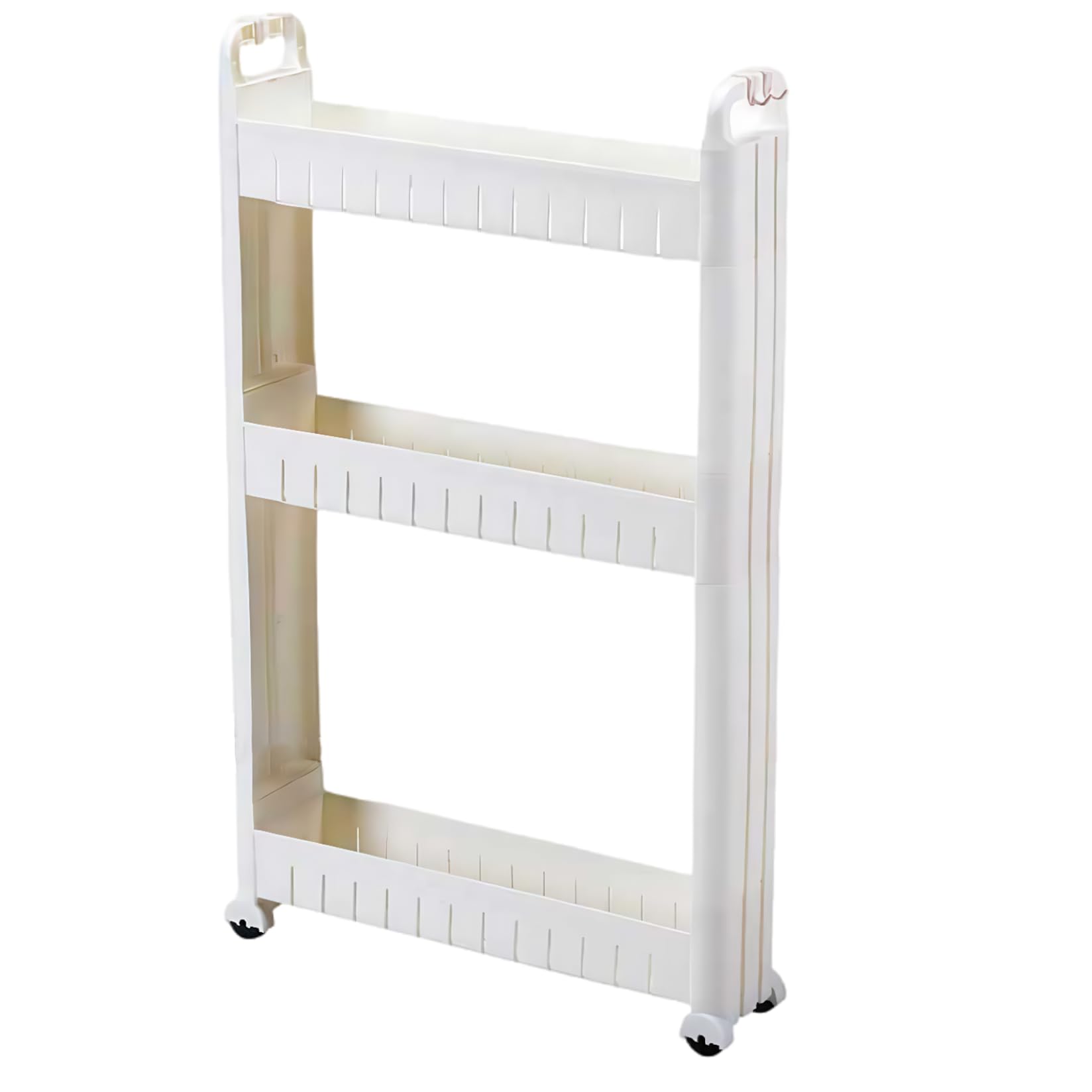 Chariot de rangement fin à 3 niveaux étagère étroite plastique cuisine