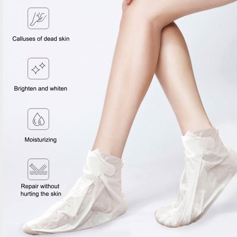 KANISYA Foot Peel Mask Moisturizing Foot Hydration Socks for dry and rough feet Peeling Mask for Cracked Feet, Dead Skin Remover, Rough Heel Repair, Lavender Exfoliant Crack Socks (1 Pairs) 2