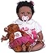 LCJD 22 Pouces 55 cm Reborn Baby Dolls Real Looking Lifelike Full Silicone Body Baby Girl Doll Black Toddler Baby Boy Doll Toy Christmas Xmas Birthday Gift (2#, Blue Eyes)