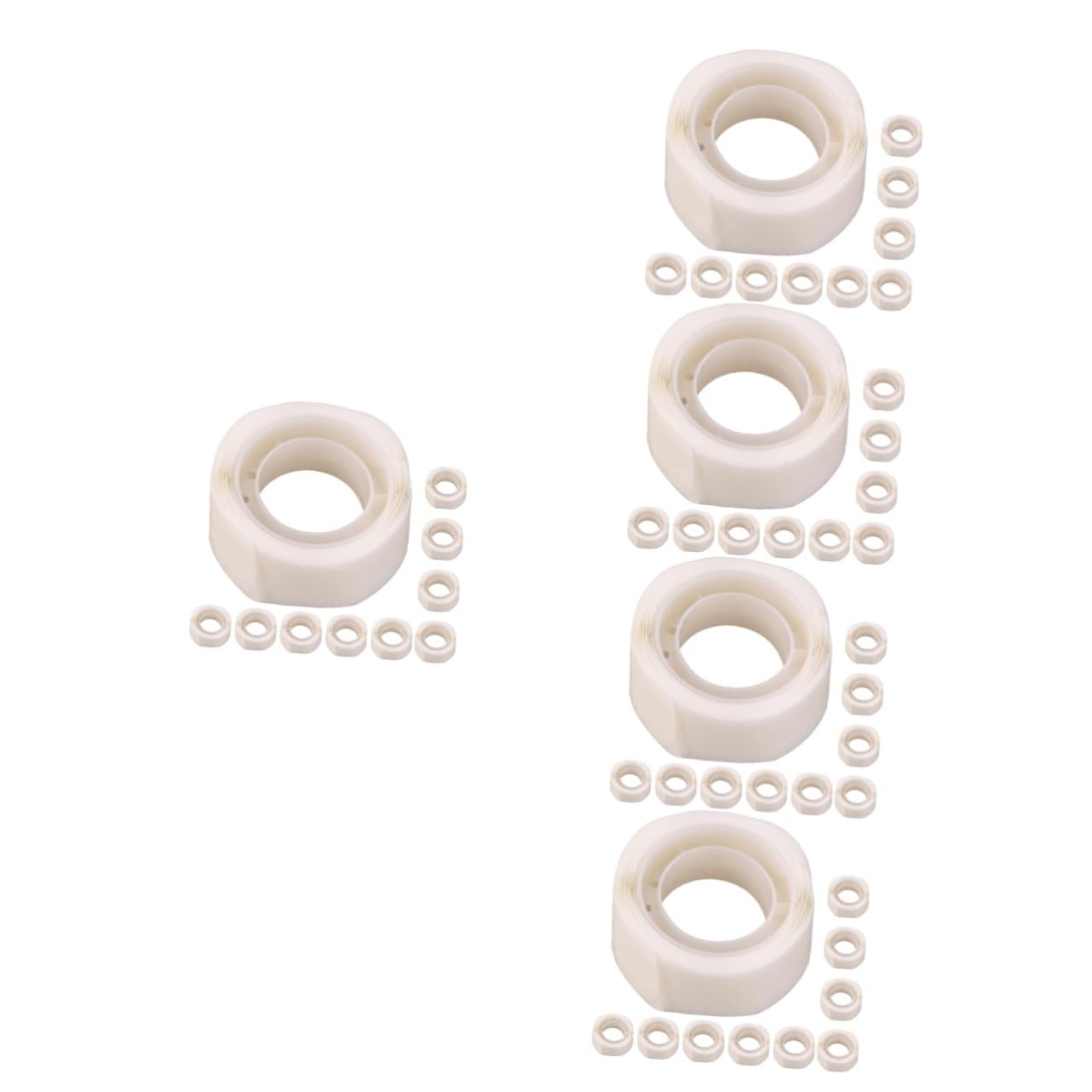Uonlytech 50rolls Double-Sided Sticky Dot Adhesive Dots for Crafts of Removable Balloon Glue Points for Decorations Strong Adhesion Easy to Use for Parties and Events