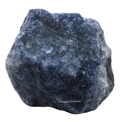 Image of Amazing Gemstone 2 Pieces Iolite Raw Crystals and Healing Stones, Natural Rocks for Tumbling and DIY Raw Stones and Crystals