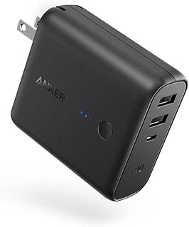 Anker PowerCore Fusion 5000 (モバイルバッテリー 搭載 USB充電器 5000mAh) 【PSE認証済 / コンセント 一体型 / PowerIQ搭載 / 折りたたみ式プラグ】 iPhone & Android各種対応 (ブラック)