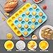 VRUIFA 2PCS Silicone Mini Muffin Pan, 24 Cups Nonstick Mini Cupcake Pan for Baking, BPA Free and Dishwasher Safe, Great for Making Muffin Cakes, Tart, Bread and Egg Bites