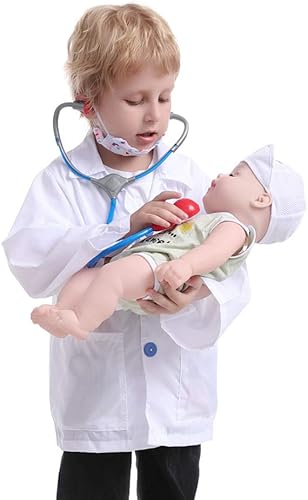 Miniatura 3 de TopTie Disfraz de Halloween para niños, disfraz de médico cirujano enfermera para niño y niña