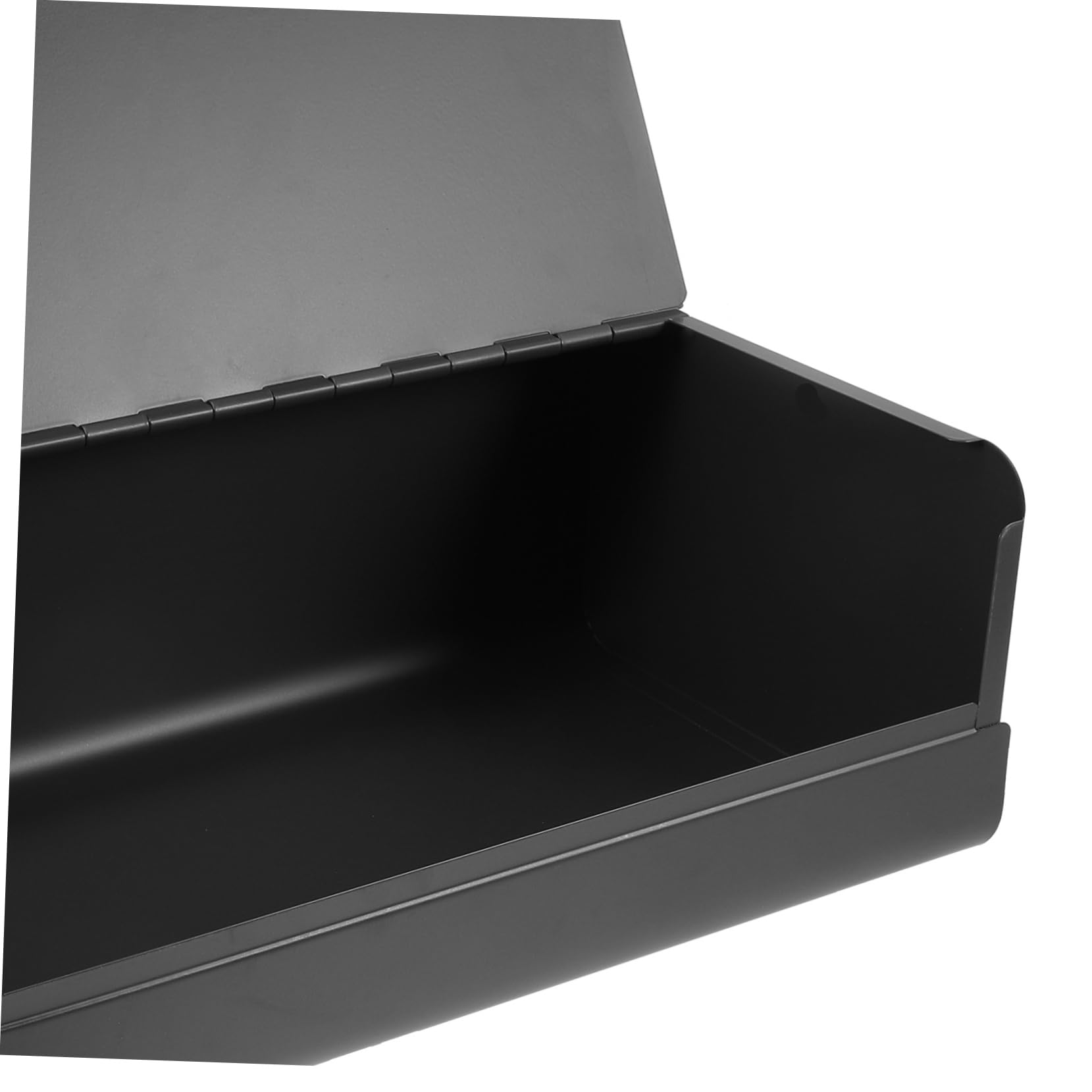 MAGICLULU Porta Pane da Tavolo Rettangolare in Ferro Nero per Cucina | Superficie Lucida, Facile da Pulire, Adatto a Pane e Biscotti, Formato da Scrivania