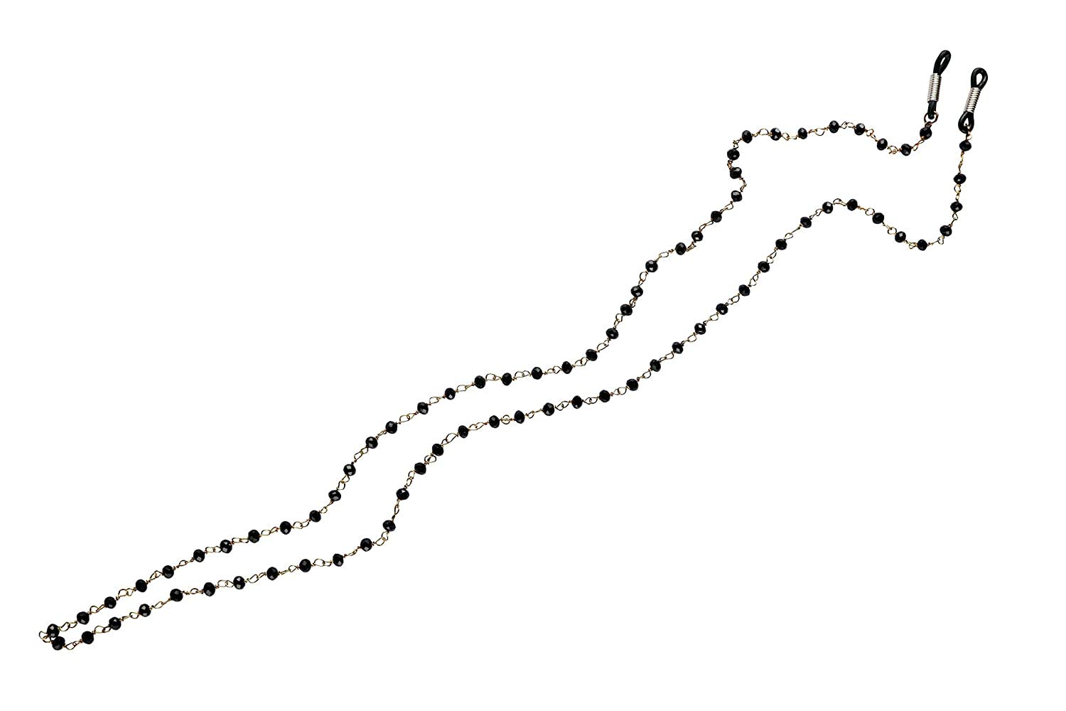 Black Beaded Eyeglass Sunglass Spectacle Cord & Lanyard Neck Strap String Chain Link Holder 74 Cms-image-23