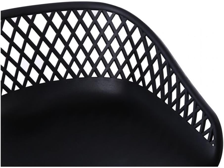 Moe's Home Collection Piazza Outdoor Barstool Black-Set of Two