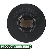 Vista 4 de GRAND ORANGE Tuerca de ala para panel de moldura trasera interior compatible con Ford Mustang 2005 2006 2007 2008 2009 clip de sujeción para panel