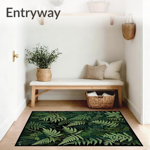 Tapete decorativo ODÍKA 8x10 Verde plano tejido miniatura 3