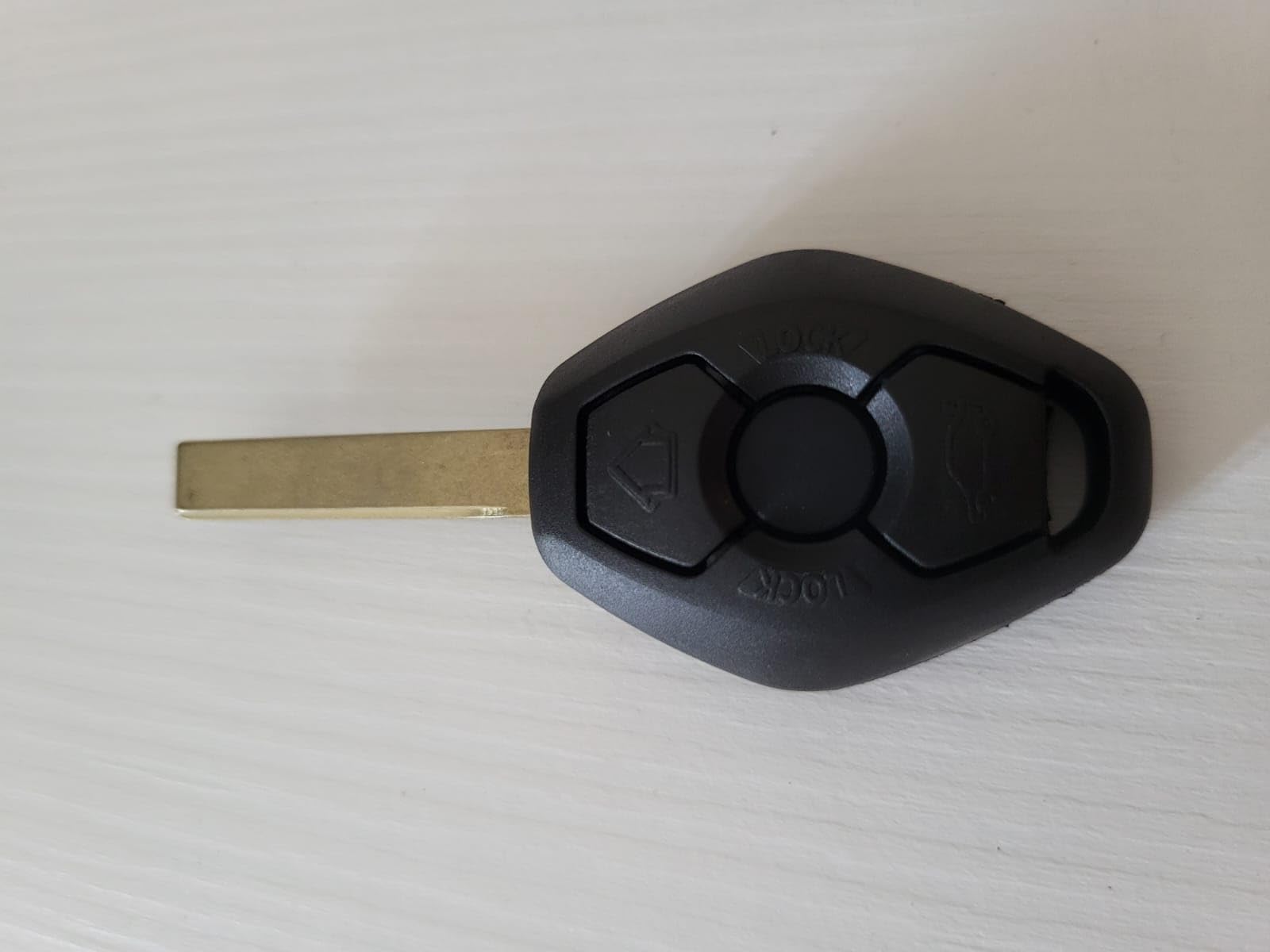 ProPlip - Llave con electrónica para programar compatible con 3 5 7 Z4 E36 E38 E39 E46 E53 E83 E85 E86 M5 M3 X3 X5 320 2 botones mando a distancia 434 MHz
