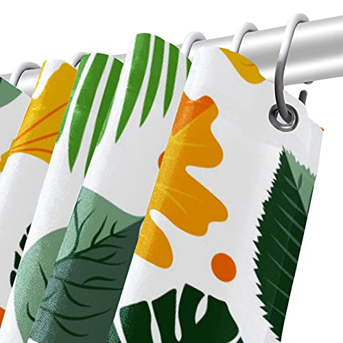 Rideau de douche feuilles vertes pour une salle de bain esprit nature - 6
