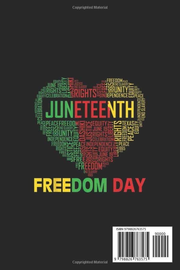 Junenth Heart Black History Afro American Women Girl Men Notebook: Peace Love Juneteenth Notebook,Classy Gift to Celebrate this Special Event,, Premium Matte Finish image 3