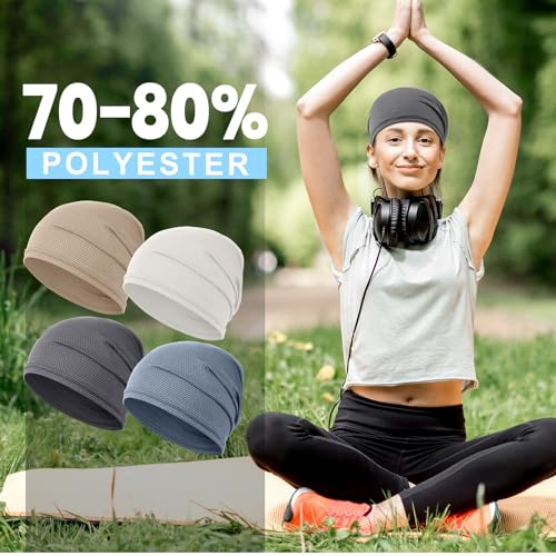 Image of JenPen Cooling Skull Cap for Men Women, Breathable 3D Mesh Quick Dry Helmet Liner, Summer Sweat Wicking Running Cycling Cap