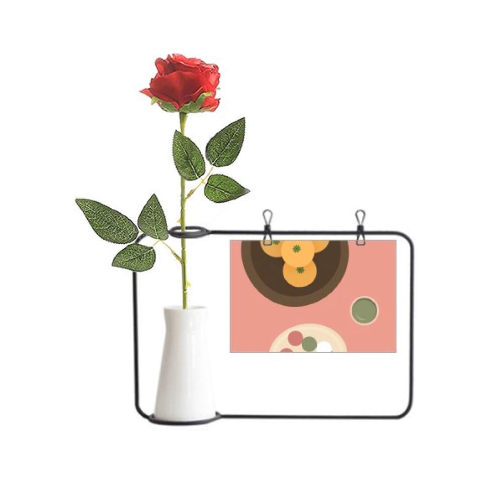 Local japonais alimentaire snack à décorer de fleurs artificielles murales