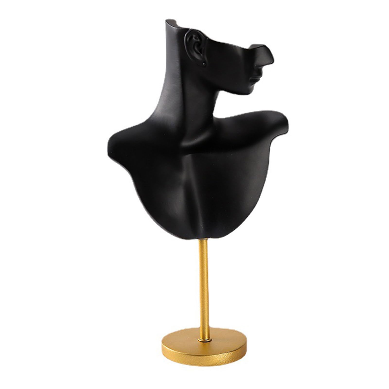 Support de cou pour colliers en résine et porte-bijoux mannequin de vitrine