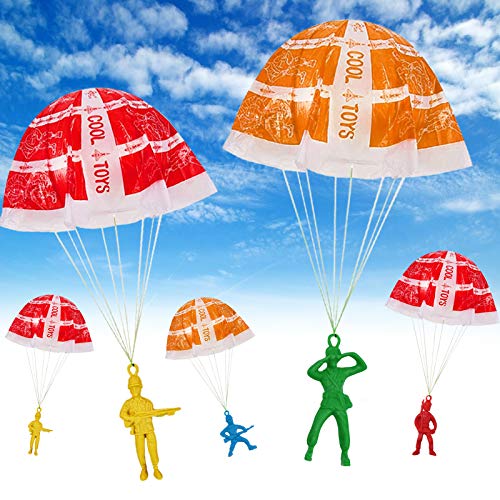 image for AMENON 50 Pieces Parachute Toy for Kids Gifts Easter Party Favor Tangl