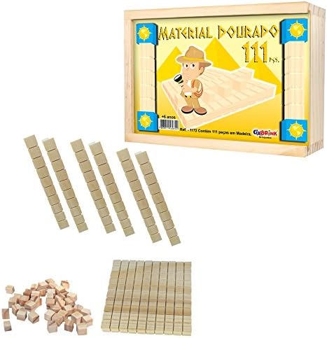 Material Dourado Individual 111 Peças em Madeira Ciabrink
