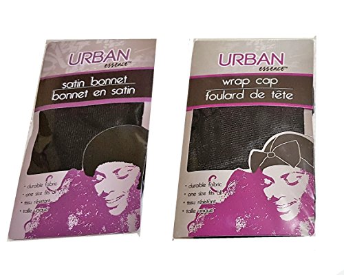 Satin Bonnet Sleep Cap Black Scarf Hair Curlers Wrap Hairstyle Protector