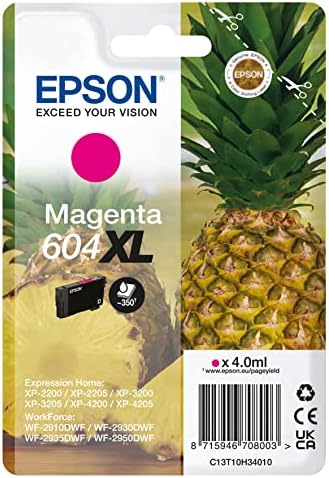Epson 604 Pineapple, Genuine Black Ink Cartridge
