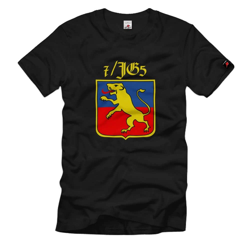 T-shirt Luftwaffe 7 Jg5 noir XXXXL vêtement militaire de collection - 4
