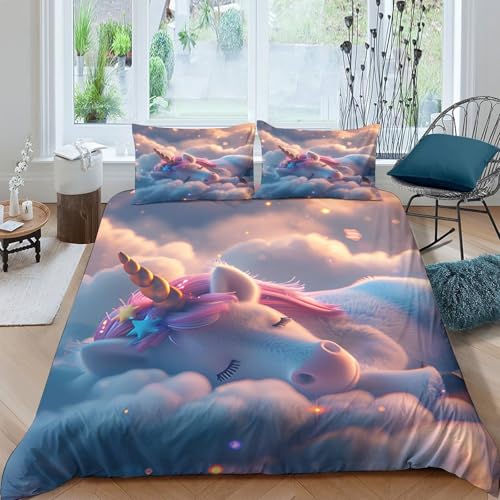 Linge de lit respirant licorne pour stopper la transpiration