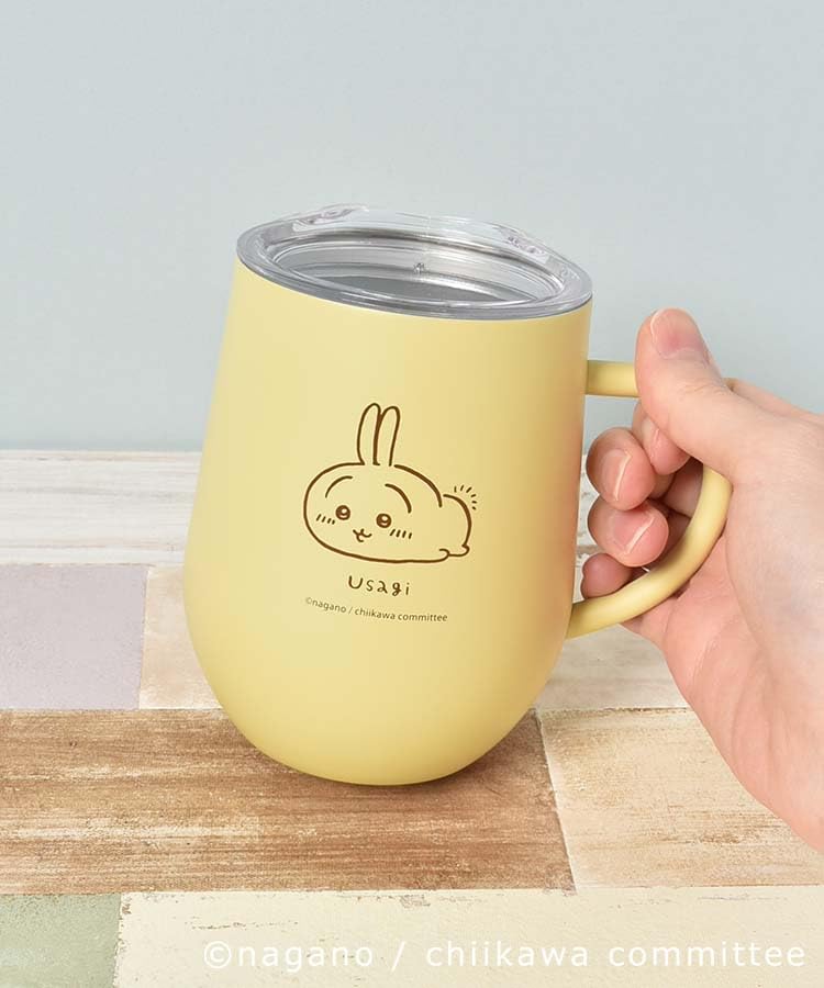 Amazon｜マリモクラフト ちいかわ 蓋つきステンレスマグカップ (うさぎ