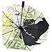 Sun & Rain One morceau (Roronoa Zoro & Monkey D. Luffy) Imprimer Cosplay Cosplay autour de Mini Mini Parapluie de voyage, parasol compact léger portable avec des fans de 98% de protection UV pour anim