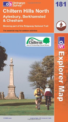 OS Explorer map 181 : Chiltern Hills North