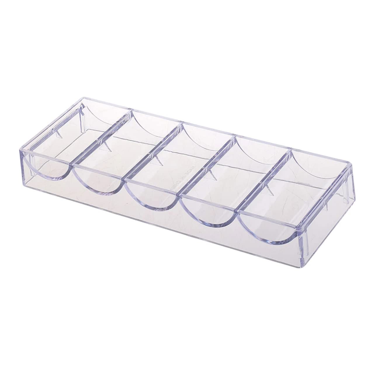 SUPVOX 1pc Box Chip Rack Poker Chip Container and Holder Poker Chip Case Organizer Poker Chip Storage Mini Rack Case Covered Poker Chips Numbered Poker Storage Roulette Chips Game Acrylic